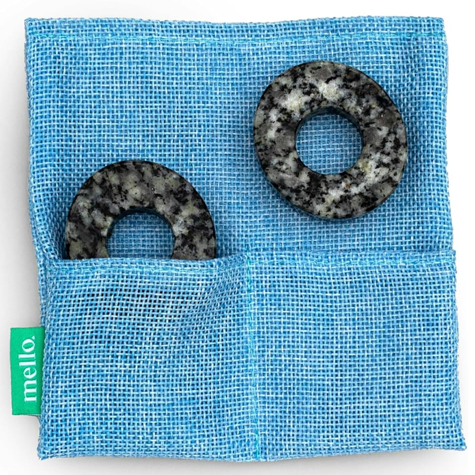 image 1 of Suck UK Mello Stone Eye Masks with Fabric Carry Pouch