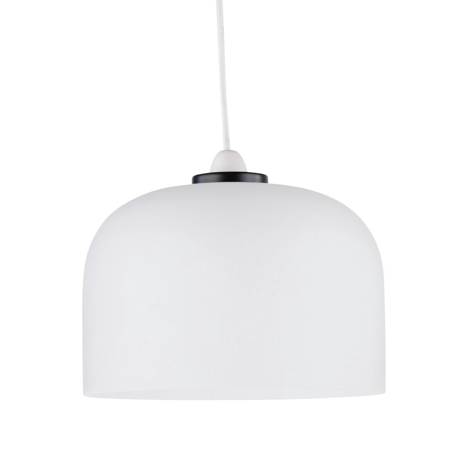 image 1 of Victoria - Black with Frosted Glass Easy Fit Pendant Shade Black | White