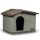 image 2 of URBNLIVING Plastic Dog House Outdoor Pet Kennel Shelter | Multi | Brown/Green | S | 1