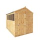 image 1 of 10 x 6 Feet Shiplap Apex Shed - Timber - L296.6 x W190.5 x H222.2 cm - Brown Brown