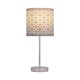 image 3 of Chrome Touch Operated Table Lamp with Grey Cut Out Shade | Chrome | Grey | Medium | 1