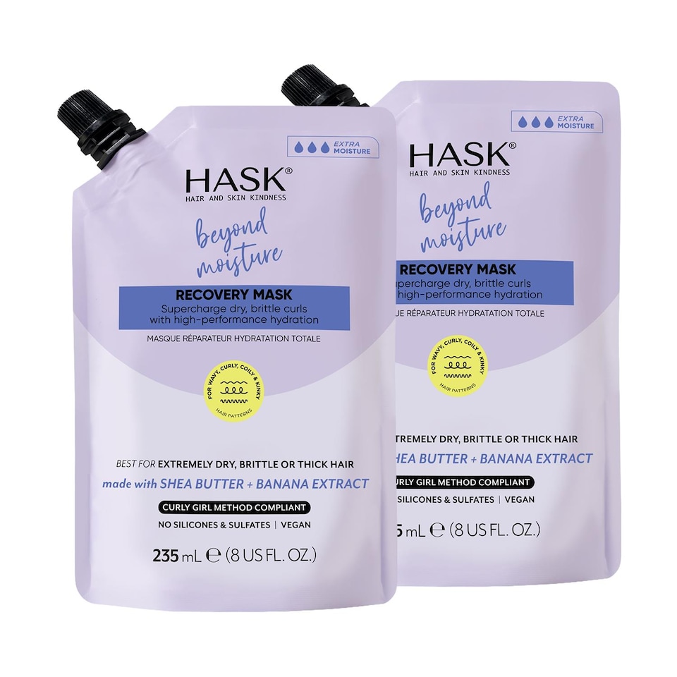 image 1 of Hask Texture Solutions Beyond Moisture Recovery Mask -Intense Care, 2 pack