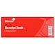 image 1 of Silvine Cheque Book Style 40 Sheets Receipt Book - Red - 3in x 8in