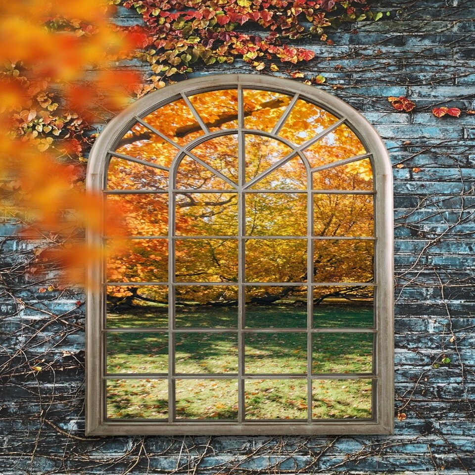 image 1 of Somerley Country Arch Large Garden Mirror 160 x 91 CM N/A