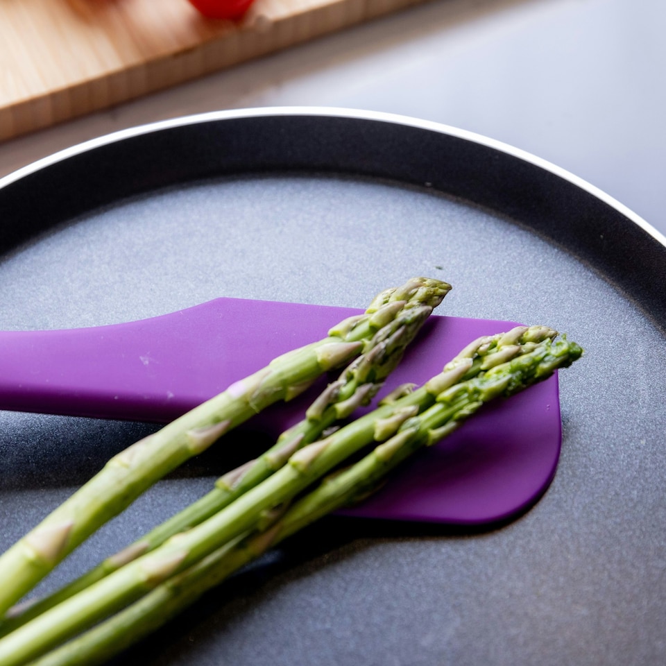 image 1 of Colourworks Silicone Kitchen Spatula Purple 28cm