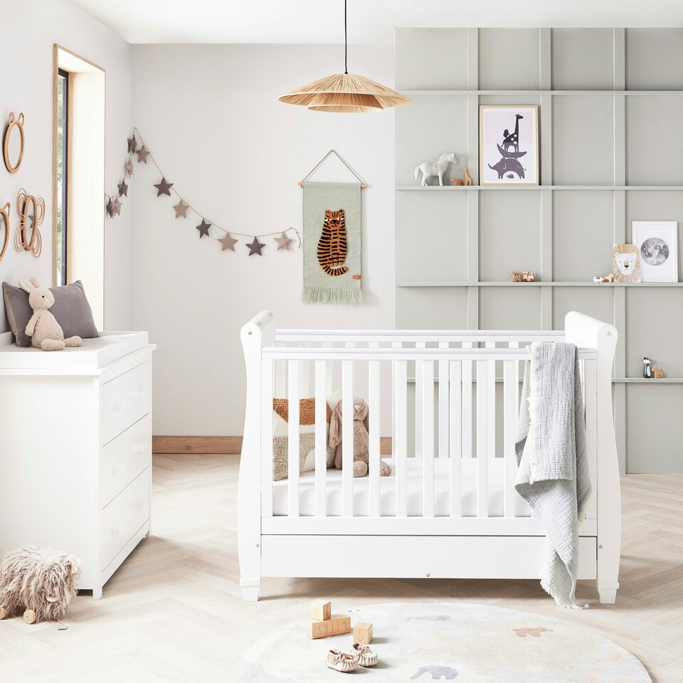image 1 of Babymore Eva 2 Piece Room Set - White
