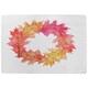 image 1 of Pink & Orange Autumn Reath (Rug) Multi | Small: 60x110cm