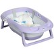 image 9 of ZONEKIZ Foldable Baby Bathtub w/ Non-Slip Support Legs, Cushion Pad - Purple