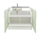 image 2 of JD Greta 1000mm Utility Room Sink Unit With Tap, Kitchen Base Cabinet - Sage Green Matt | Green