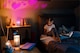 image 3 of LED Candle projector (Pink Love)