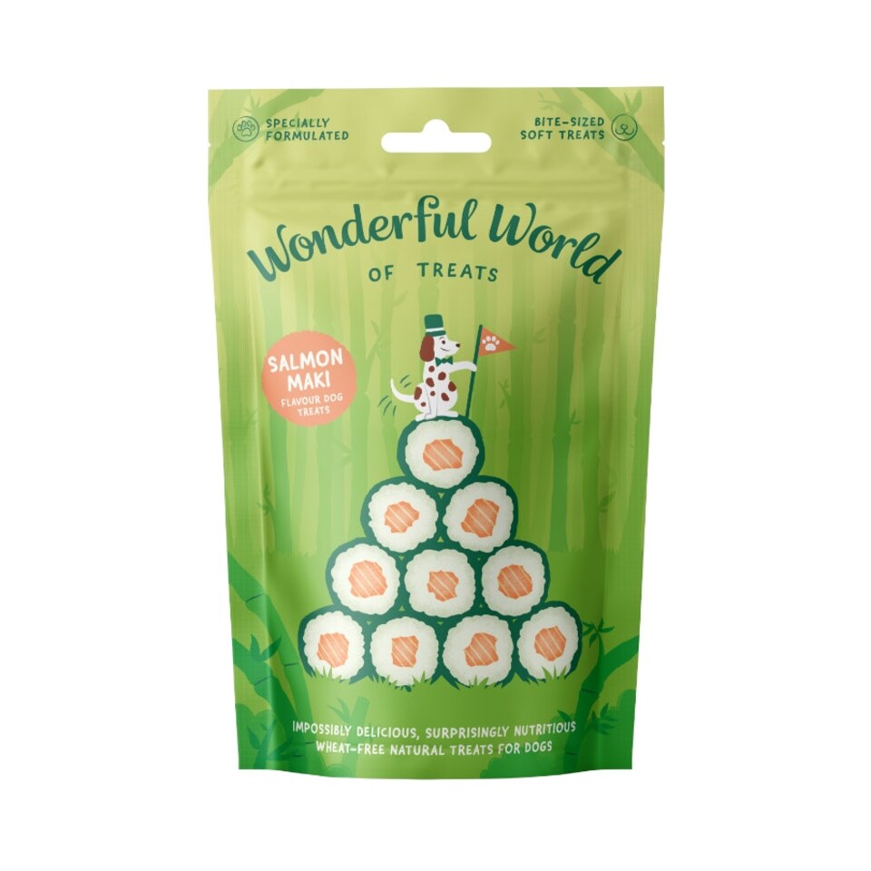 Wonderful World of Treats Salmon Maki Dog Treats 50g - Pack of 12
