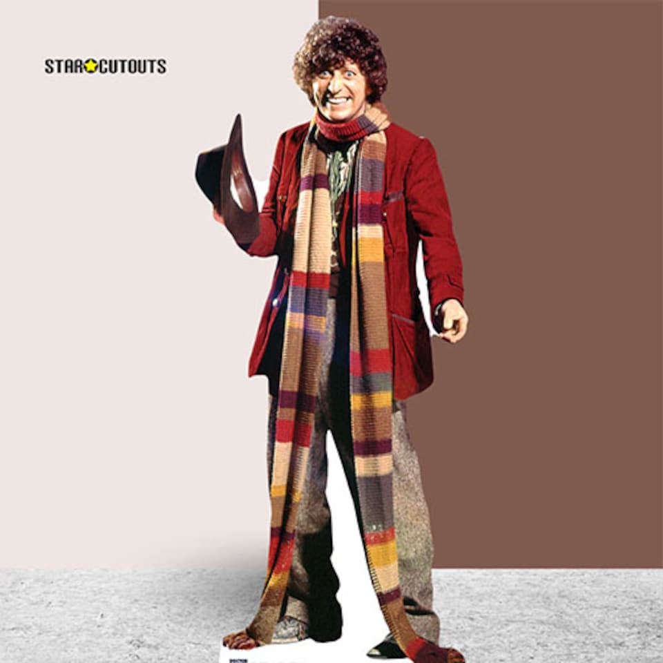 image 1 of The Fourth Doctor Tom Baker Doctor Who Lifesize Cardboard Cutout 181cm