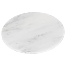 Argon Tableware Round Marble Chopping Board - 30cm - White | White | White