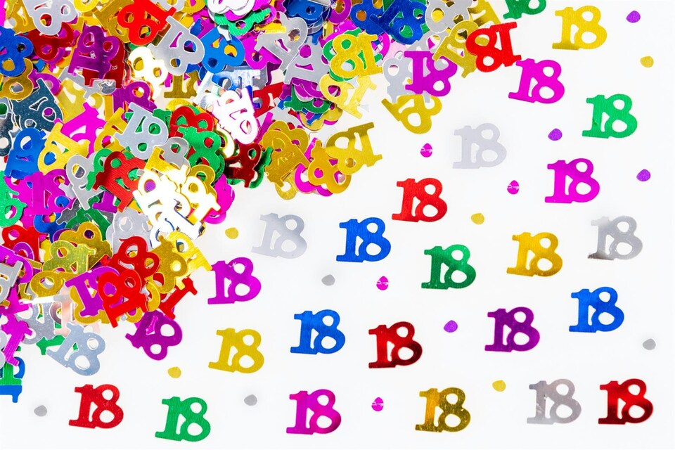 image 1 of 14g 18th Multi-Colour Confetti