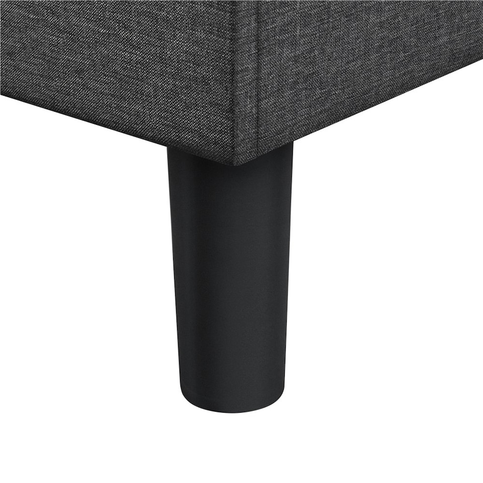 image 1 of Yaheetech 150 cm W × 200 cm L Upholstered Bed Frame Dark Grey