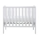 image 2 of Coleby Space Saver Cot - Compact Cot, Birth to 18 Months, Adjustable Base & Teething Rails (White)
