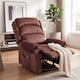 image 7 of HOMCOM Power Lift Recliner Chair with Vibration and Heat, Wood Grip