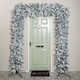 image 3 of 8ft Samuel Alexander Single Door Snow Flocked Christmas Tree Flat Top Arch with 2000 Tips