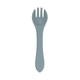 image 1 of Tiny Dining Baby Silicone Weaning Fork - Tradewinds Grey