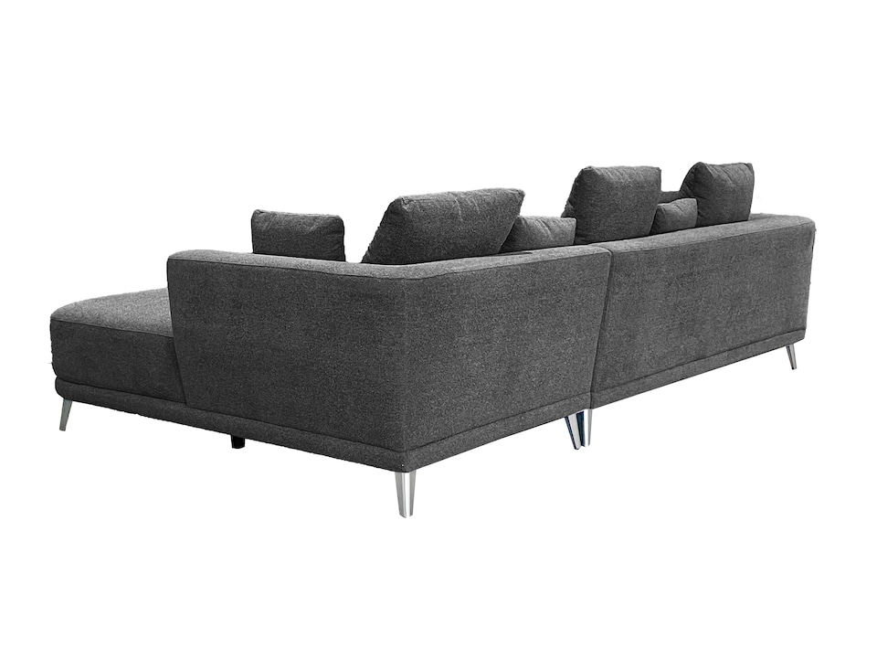 image 1 of The 3 Seater Nova Lounger Left Corner Sofa in Grey or Cream | Grey | One Size
