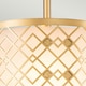 image 3 of Ziggy Cylindrical Pendant Ceiling Light, Lacquered Gold