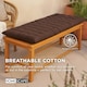 image 5 of Homescapes Garden Bench Cushion Luxury 3 Seater 100% Cotton Indoor Outdoor Seat Pad | Brown | 3 Seater | 1