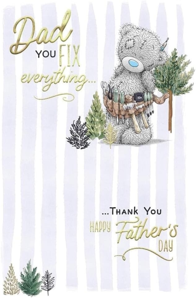 image 1 of Bear Wearing Toolbelt Father's Day Card