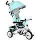 image 1 of HOMCOM 6 in 1 Kids Trike, Stroller with Parent Handle, Green