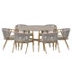 image 1 of Charles Bentley Almada 6 Seater Dining Set