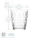 image 3 of LAV Artemis Water Glasses - 340ml - Clear - Pack of 6 | Clear | Clear