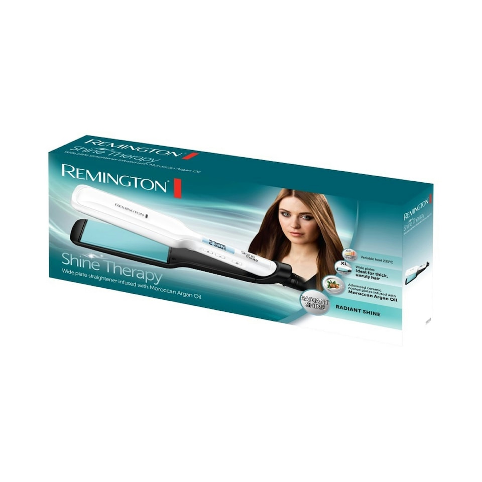 image 1 of Remington Shine Therapy Wide Plate Hair Straighteners