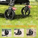 image 5 of Outsunny Folding Trolley on Wheels, Garden Cart with Openable Sides, Black