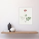 image 4 of Red Bloom Flower Vintage Japan Wall Art Print Japanese Botanical 12x16"