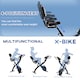 image 4 of HOMCOM 2-In-1 Folding Exercise Bike with 8-Level Magnetic Resistance Black