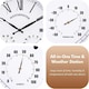 image 4 of Marco Paul 38cm Gold Wall Clock and Thermometer Gold