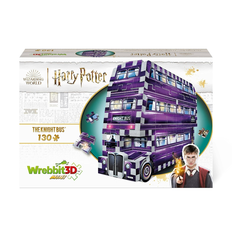 Harry Potter: Mini Knight Bus (130pc) /Puzzles - Wrebbit 3D