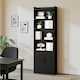 image 3 of Yaheetech 7-Tier Tall Bookcase with 2-Door Cabinet-Black