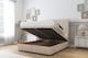 image 2 of Sloomy Kingsley Sand Naples Ottoman Bed Base With 54" Floor Standing Headboard 2'6 Small Single | Cream | Sand | Small Single | 1