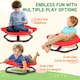 image 3 of AIYAPLAY Planet-Shaped Kids Swivel Chair, Sensory Spinning Chair, Red | Red