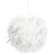 image 1 of Eye-Catching and Designer Small White Feather Decorated Pendant Lighting Shade | White | White | 1