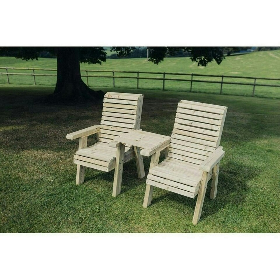 image 1 of Ergonomical Companion Seat, Love Seat Chair Set - L74 x W170 x H105 cm - Fully Assembled - Set of Waterproof Cushions Included