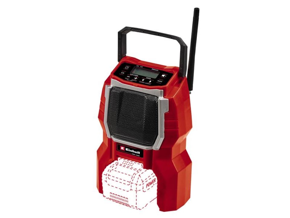 image 1 of Einhell TC-RA 18 Li BT - Solo Cordless Radio 18V Bare Unit