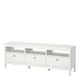 image 3 of Madrid TV Unit 3 Drawers in White