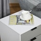 image 7 of HOMCOM Bedside Cabinet with Metal Base and 2 Drawer Storage for Home Office