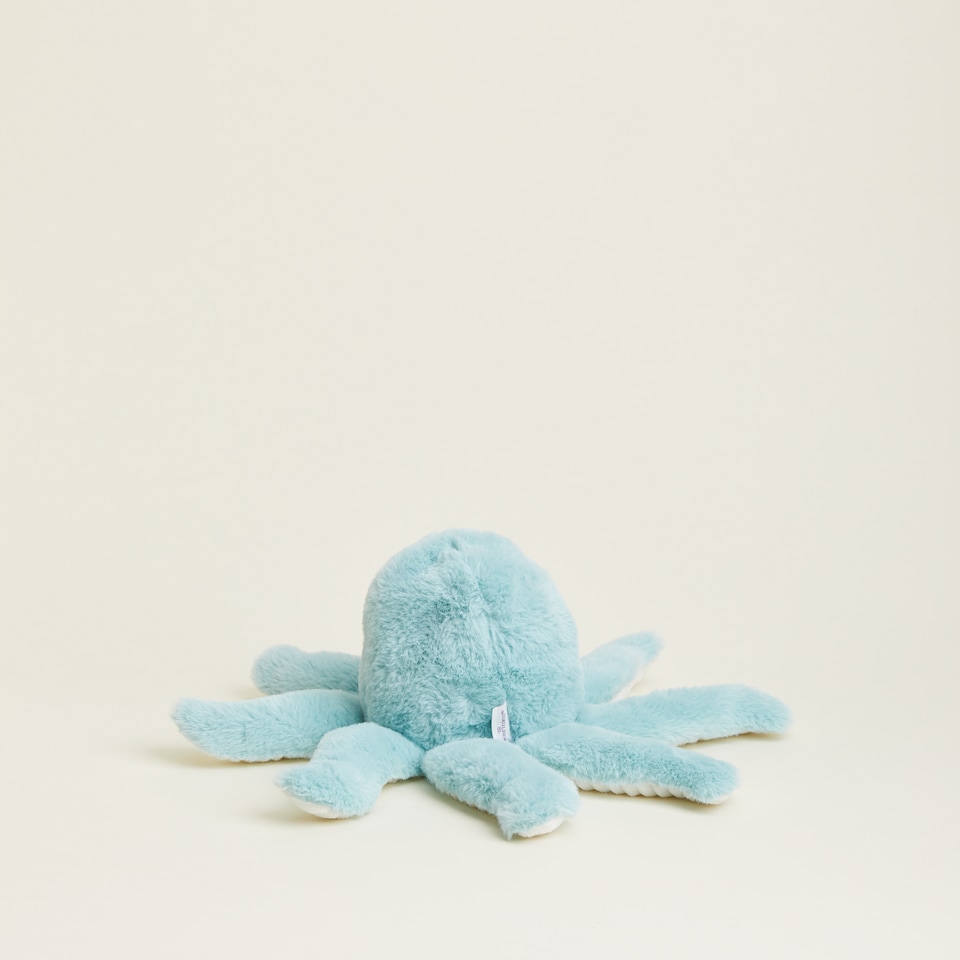 image 1 of Warmies Plush Octopus Microwavable Weighted Teddy with French Lavender Scent, Hot or Cold for Cool Relaxation and Warm Relief