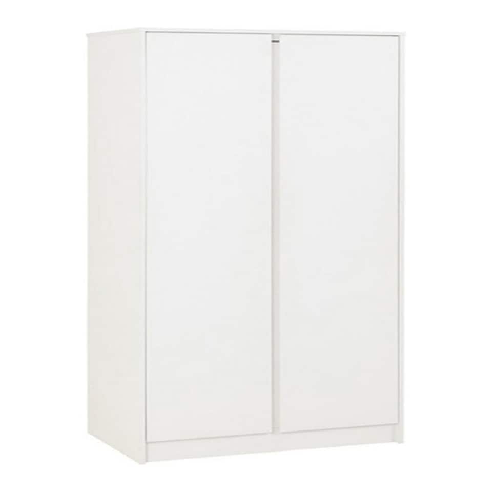 image 1 of Malvern 2 Door Wardrobe - L50.5 x W80 x H180 cm - White White