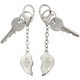 image 2 of Personalised Best Friends Two Hearts Keyring
