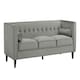 image 4 of Helia Grey Velvet Sofa Grey