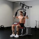 image 2 of HOMCOM Multi Home Gym Machine with 66kg Weights for Strength Training, Red