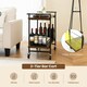 image 4 of COSTWAY 2-tier Kitchen Dining Storage Mobile Cart